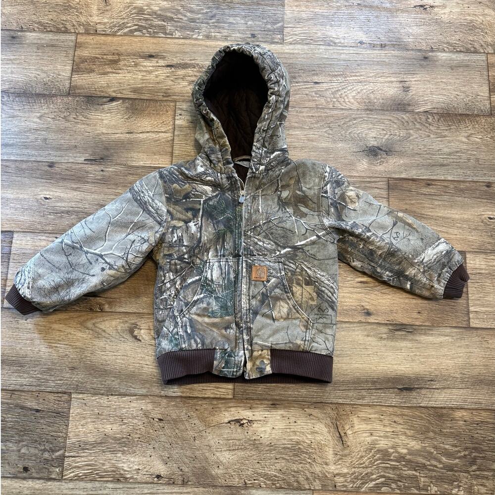 Carhartt Kids Real Tree Camo Hooded Insulated Jacket